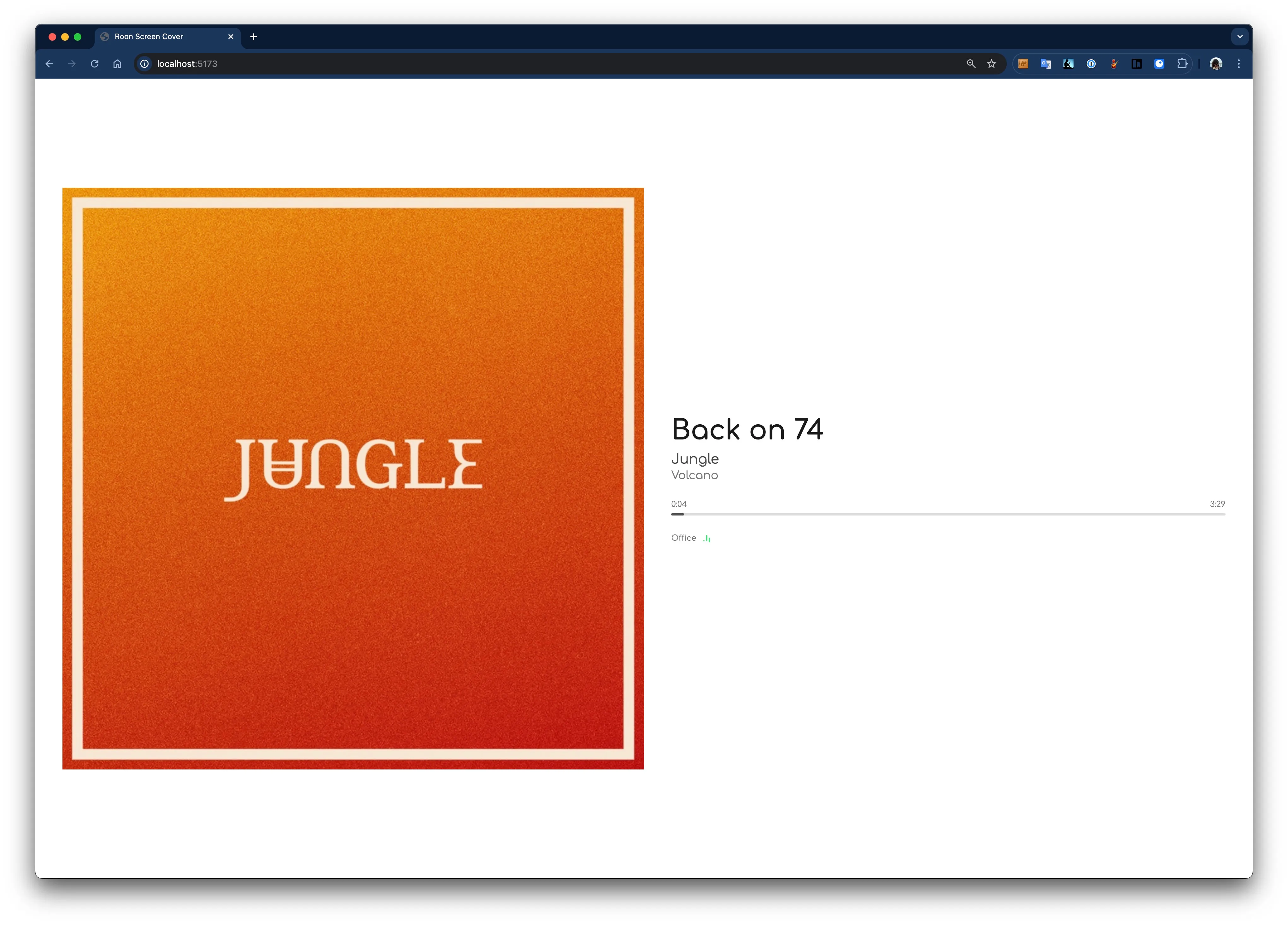 Detailed layout with a bright extracted background color